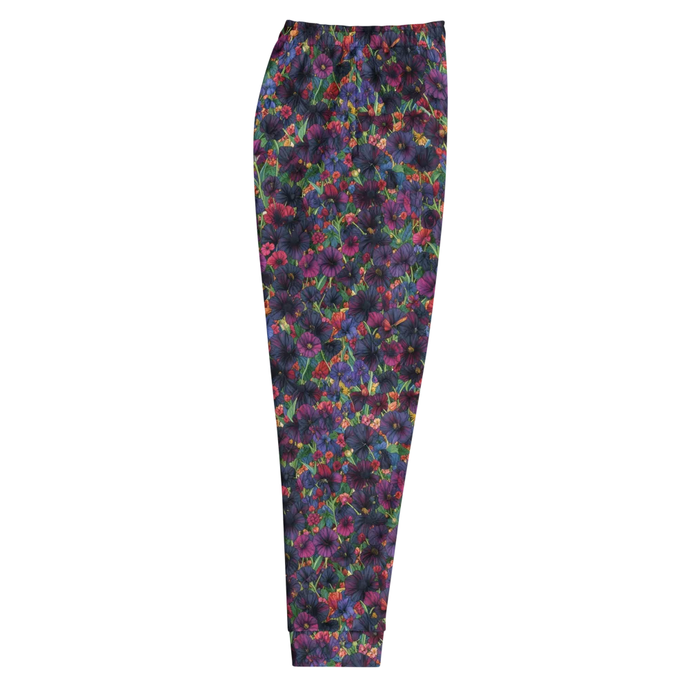 Velvet Wildflowers on Men's Joggers — Right