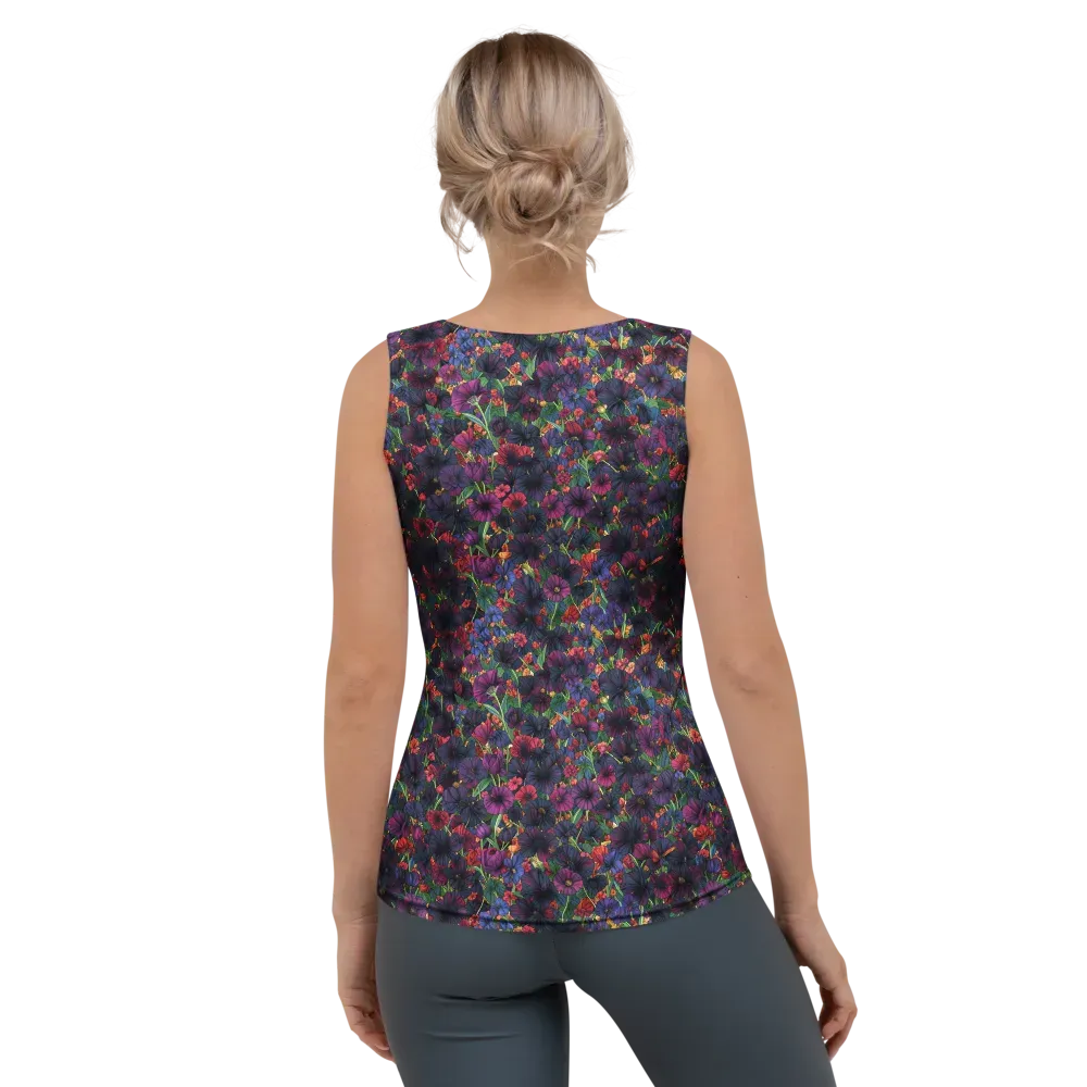 Velvet Wildflowers on Women's Tank Top — Back