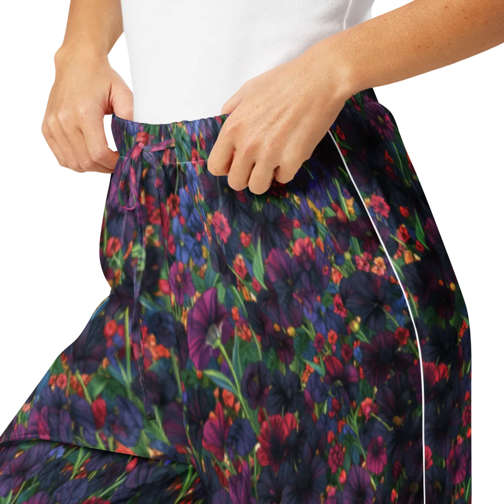 Velvet Wildflowers on Women's Pajama Pants — Product details