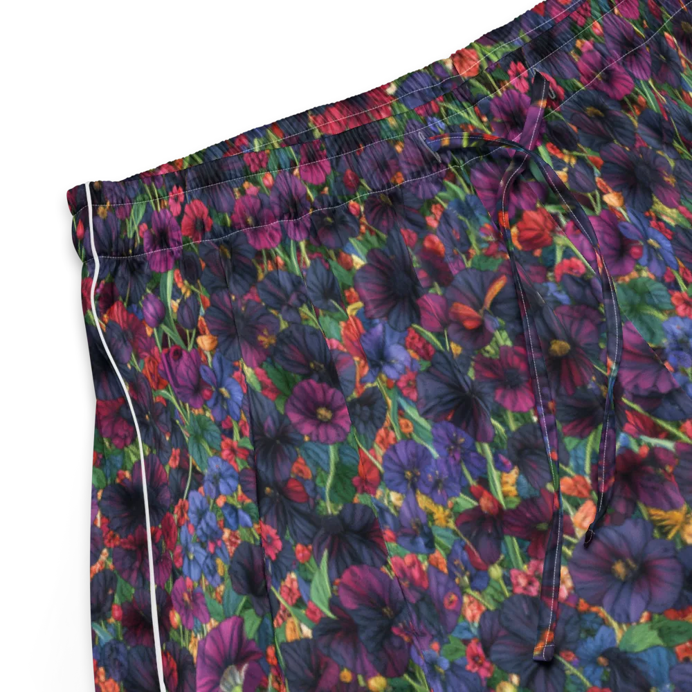 Velvet Wildflowers on Women's Pajama Shorts — Product details