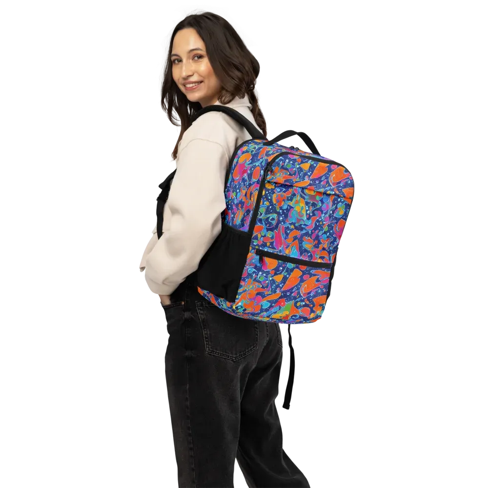 Cosmic Splatter on Utility Backpack — Back