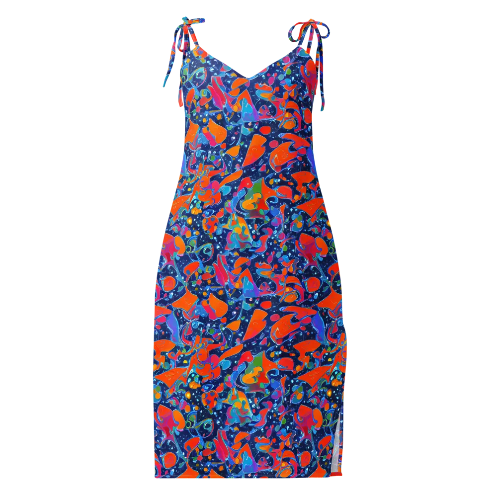 Cosmic Splatter on Slip Dress — Front