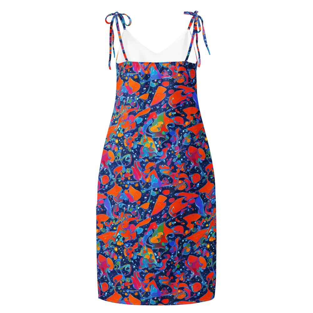 Cosmic Splatter on Slip Dress — Back