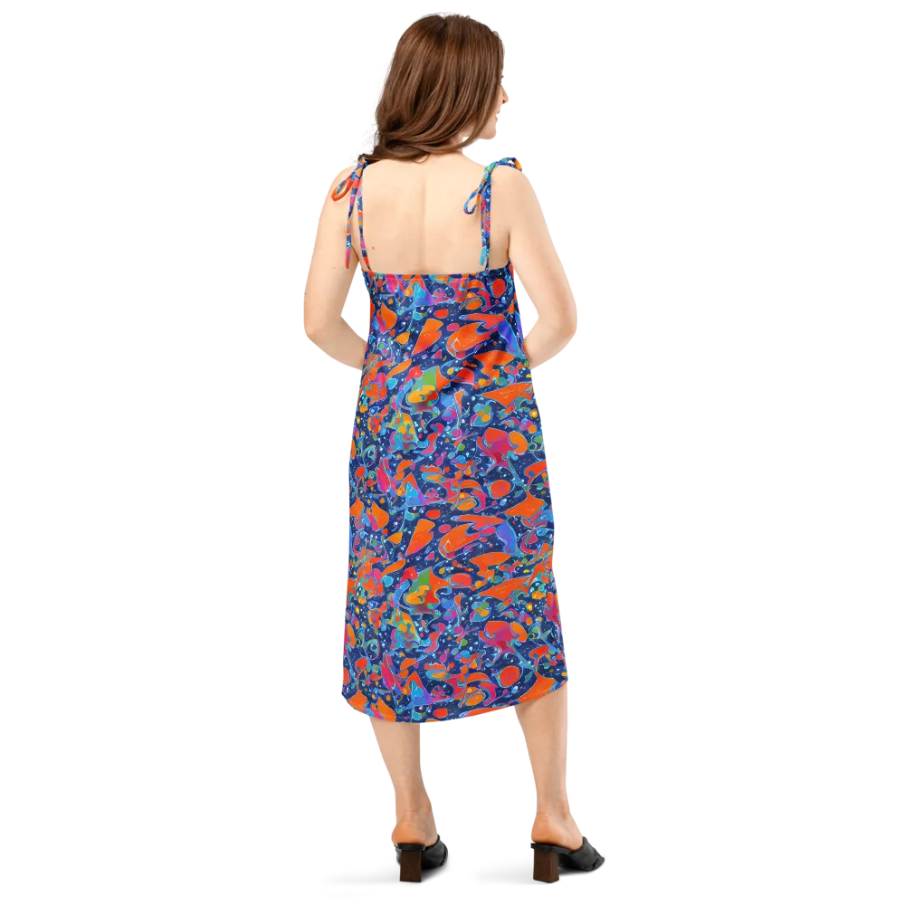 Cosmic Splatter on Slip Dress — Back