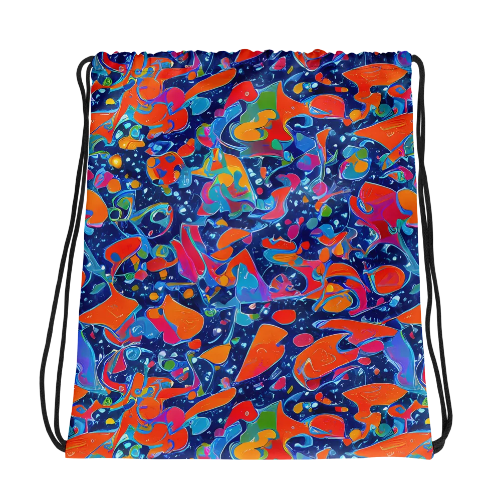 Cosmic Splatter on Drawstring Bag — Photo