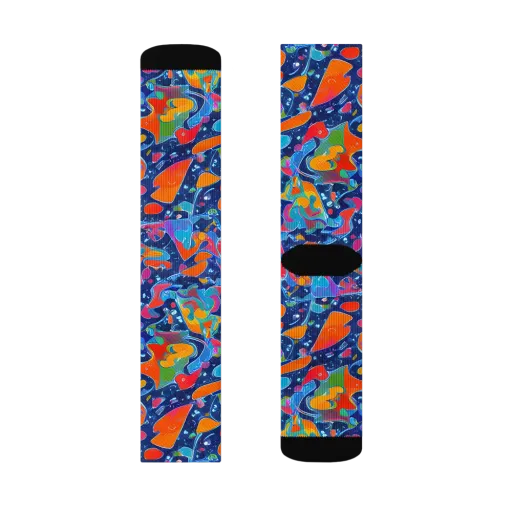 Cosmic Splatter on a Socks