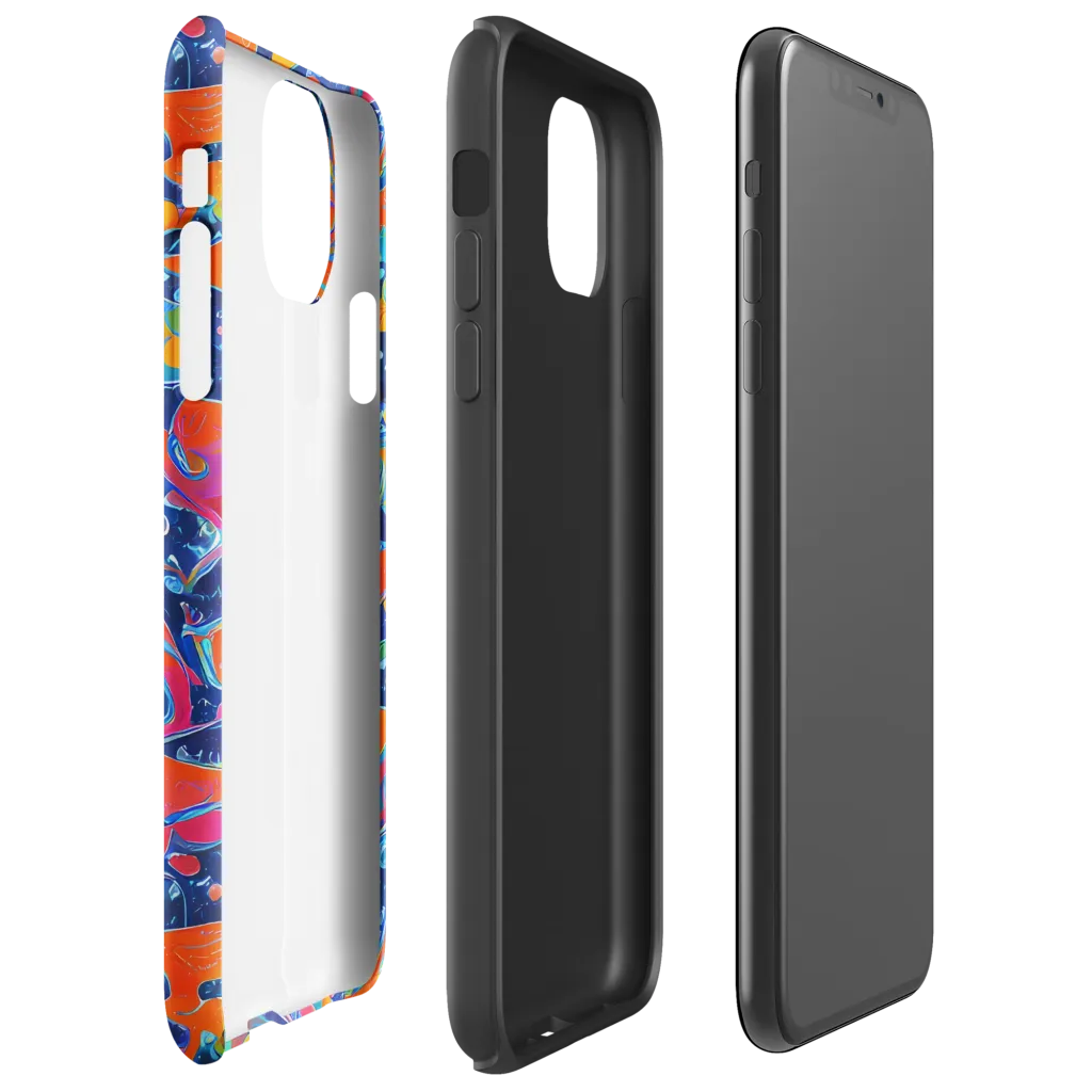 Cosmic Splatter on Tough Case for iPhone® — Right