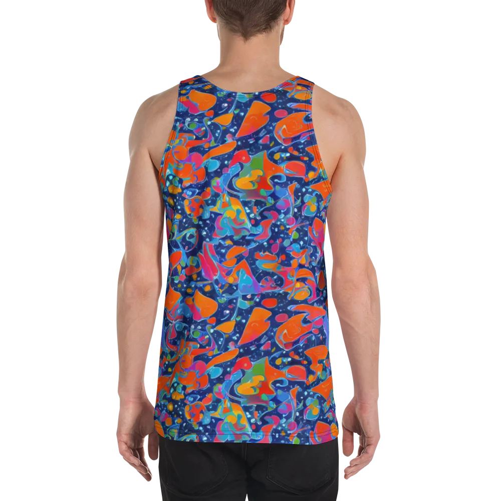 Cosmic Splatter on Men's Tank Top — Back