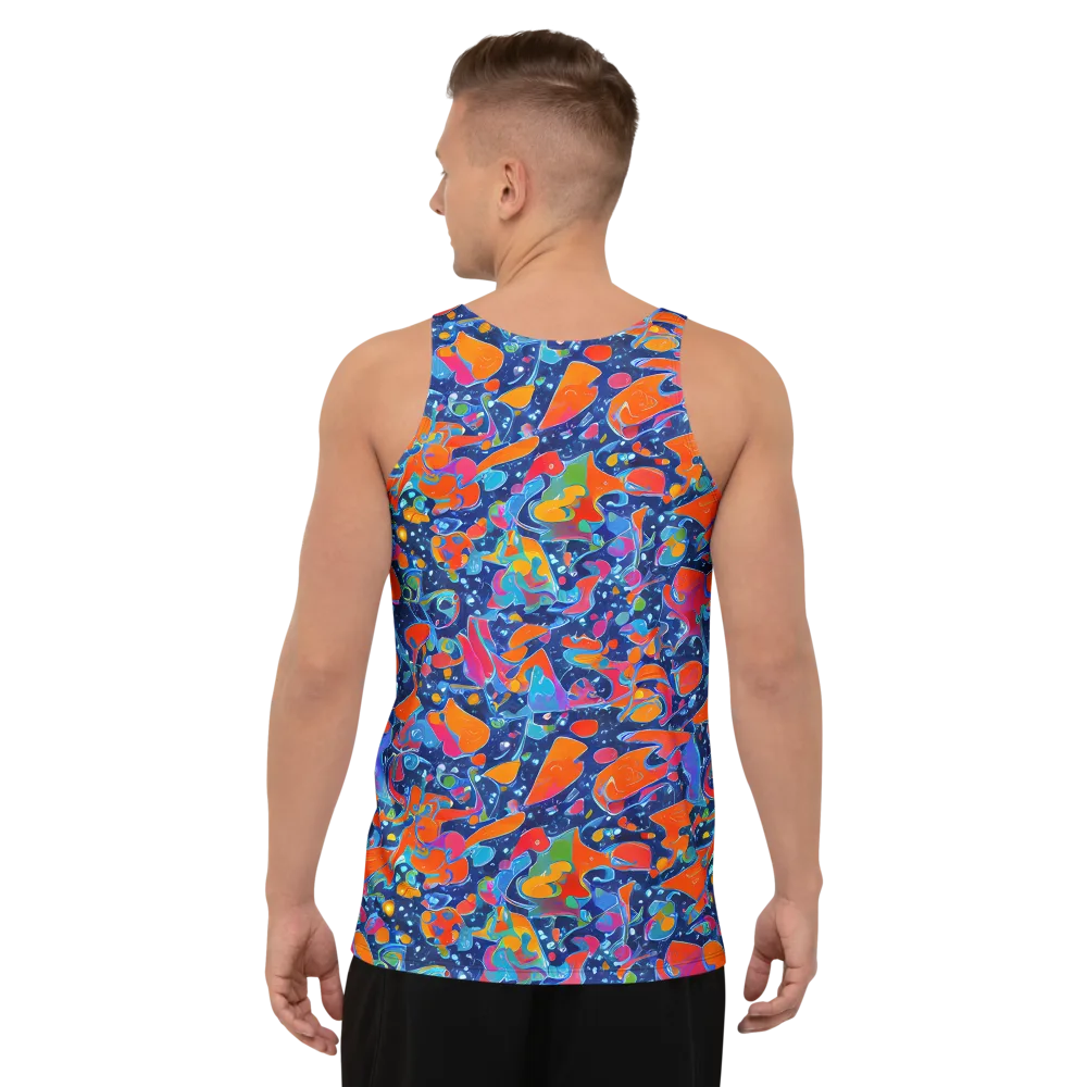 Cosmic Splatter on Men's Tank Top — Back