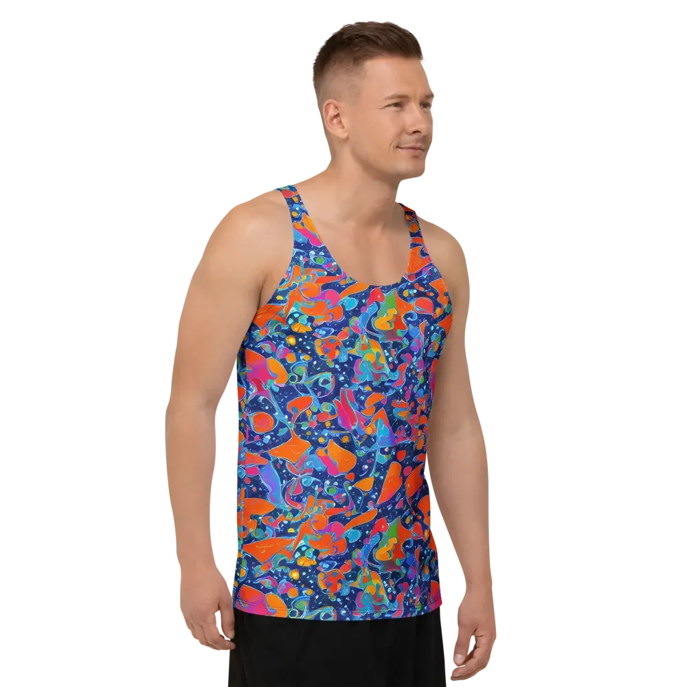 Cosmic Splatter on Men's Tank Top — Right Front