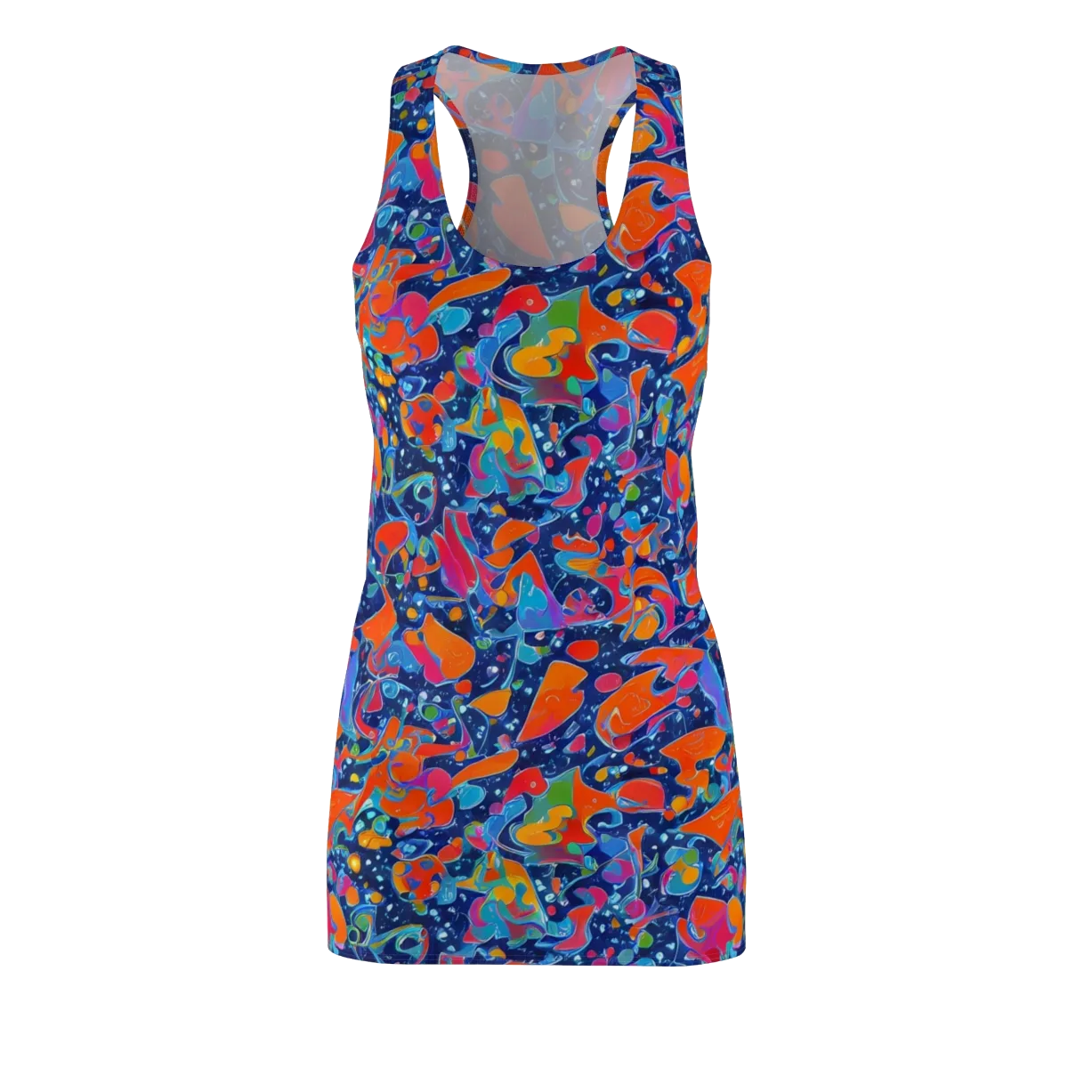Cosmic Splatter on Racerback Dress — Front