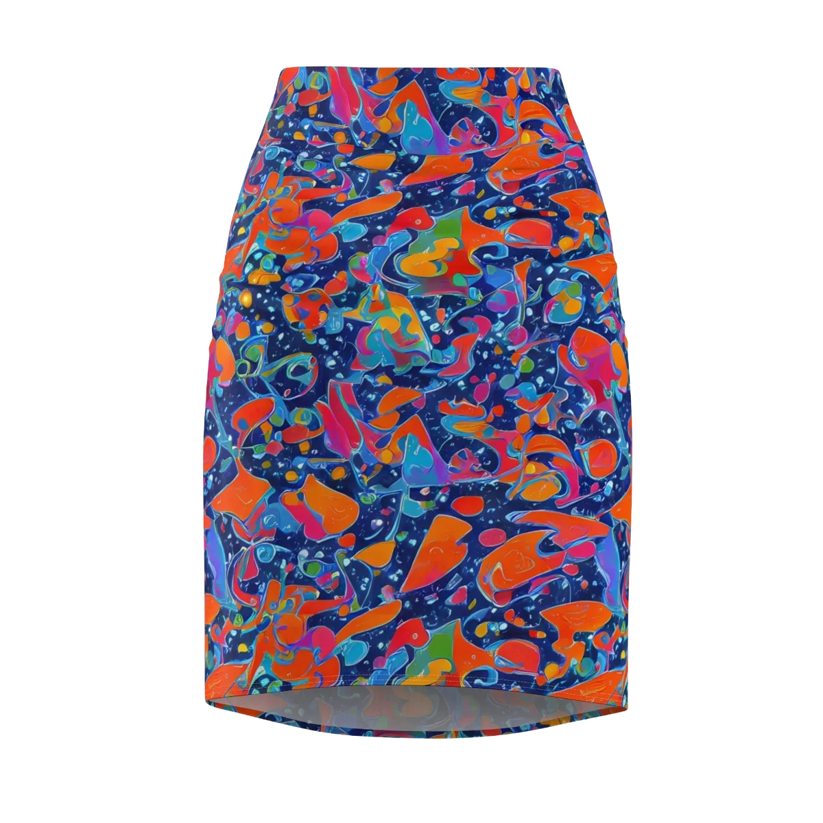 Cosmic Splatter on Pencil Skirt — Front