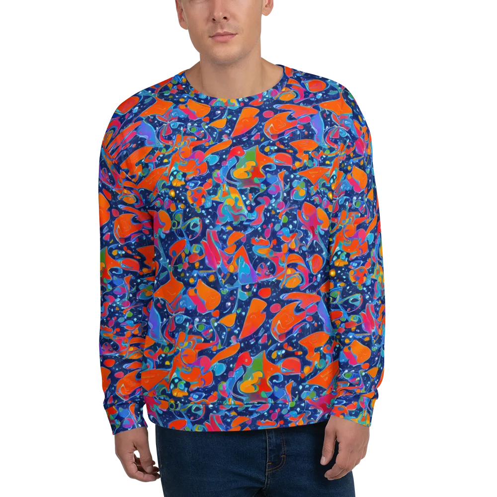 Cosmic Splatter on Sweatshirt — Front
