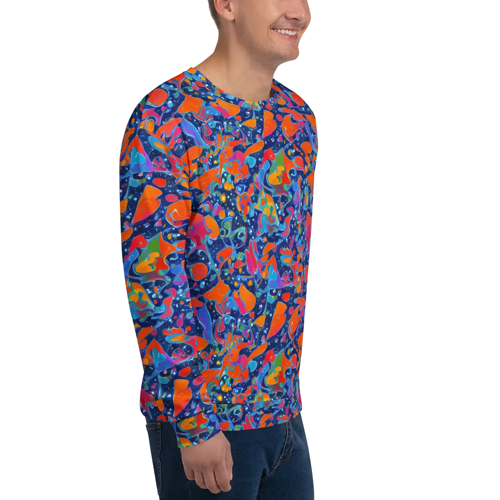 Cosmic Splatter on Sweatshirt — Right Front