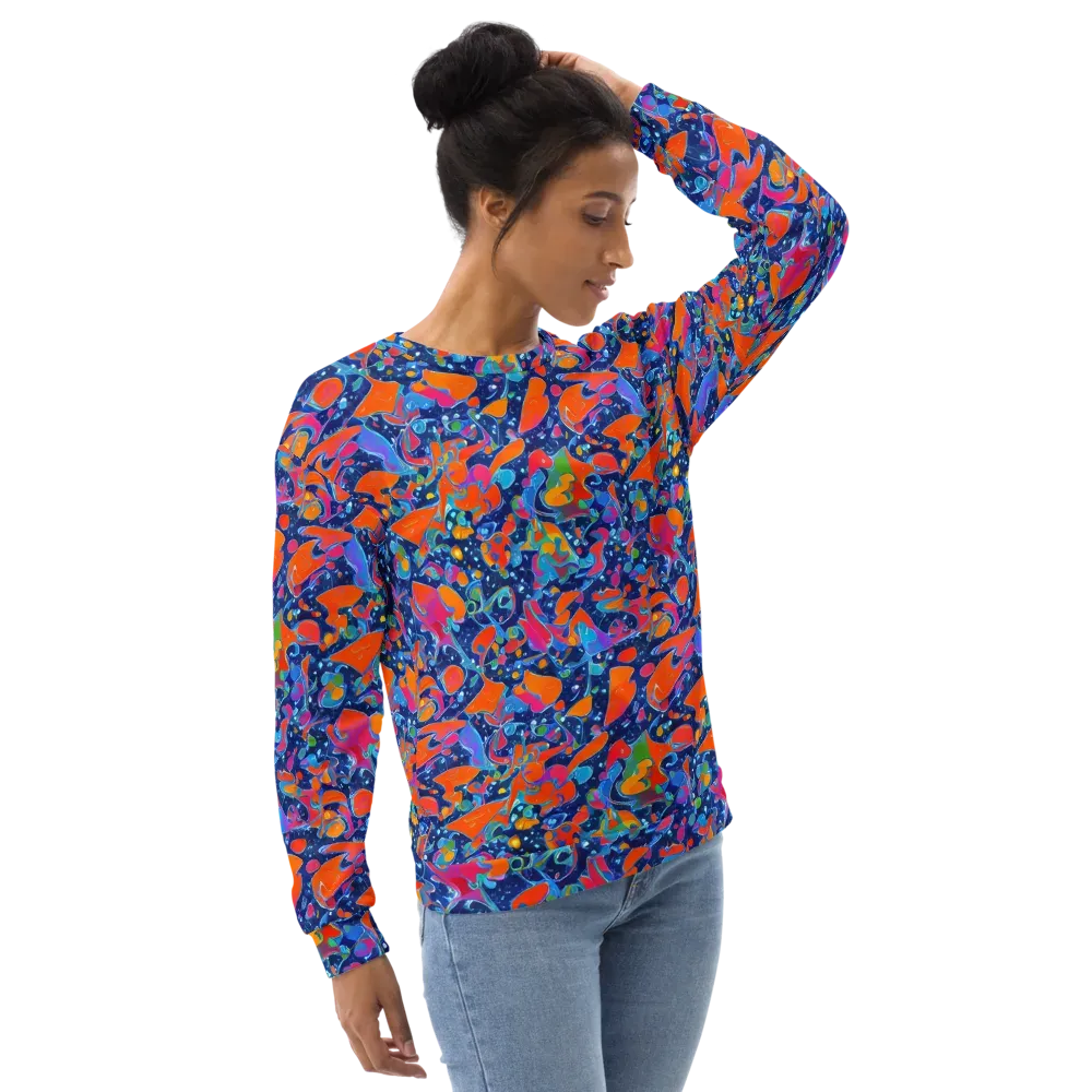 Cosmic Splatter on Sweatshirt — Right Front