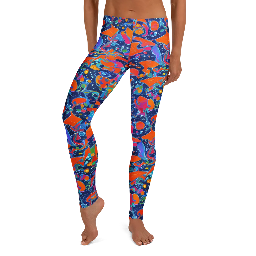 Cosmic Splatter on Leggings — Front