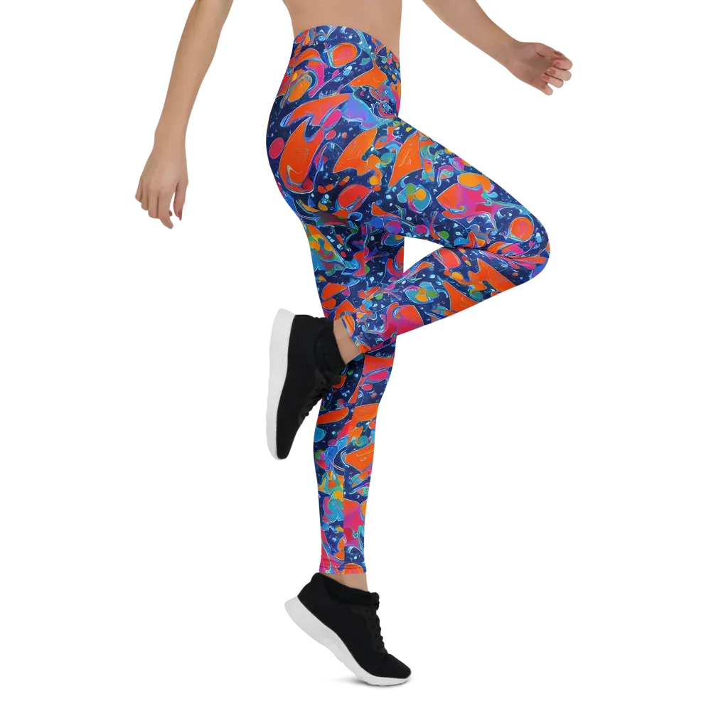 Cosmic Splatter on Leggings — Right