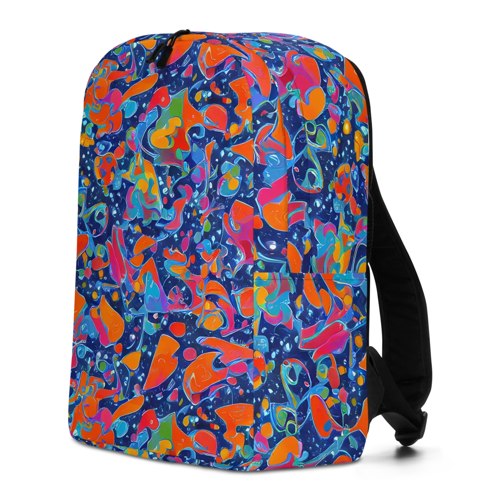 Cosmic Splatter on Minimalist Backpack — Left