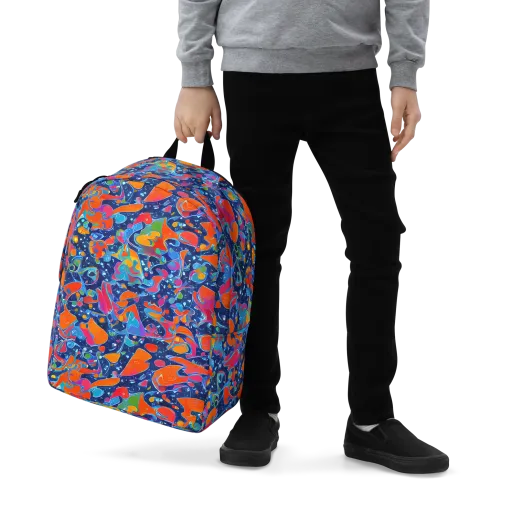Cosmic Splatter on a Minimalist Backpack