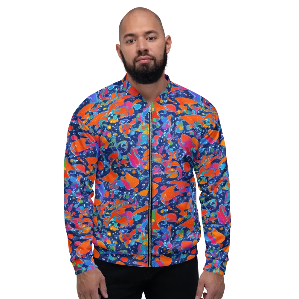 Cosmic Splatter on Bomber Jacket — Front