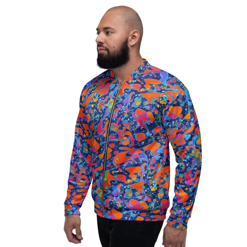 Cosmic Splatter on Bomber Jacket — Left