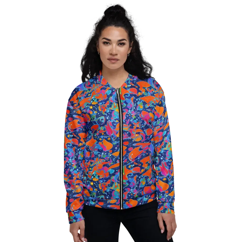 Cosmic Splatter on Bomber Jacket — Front