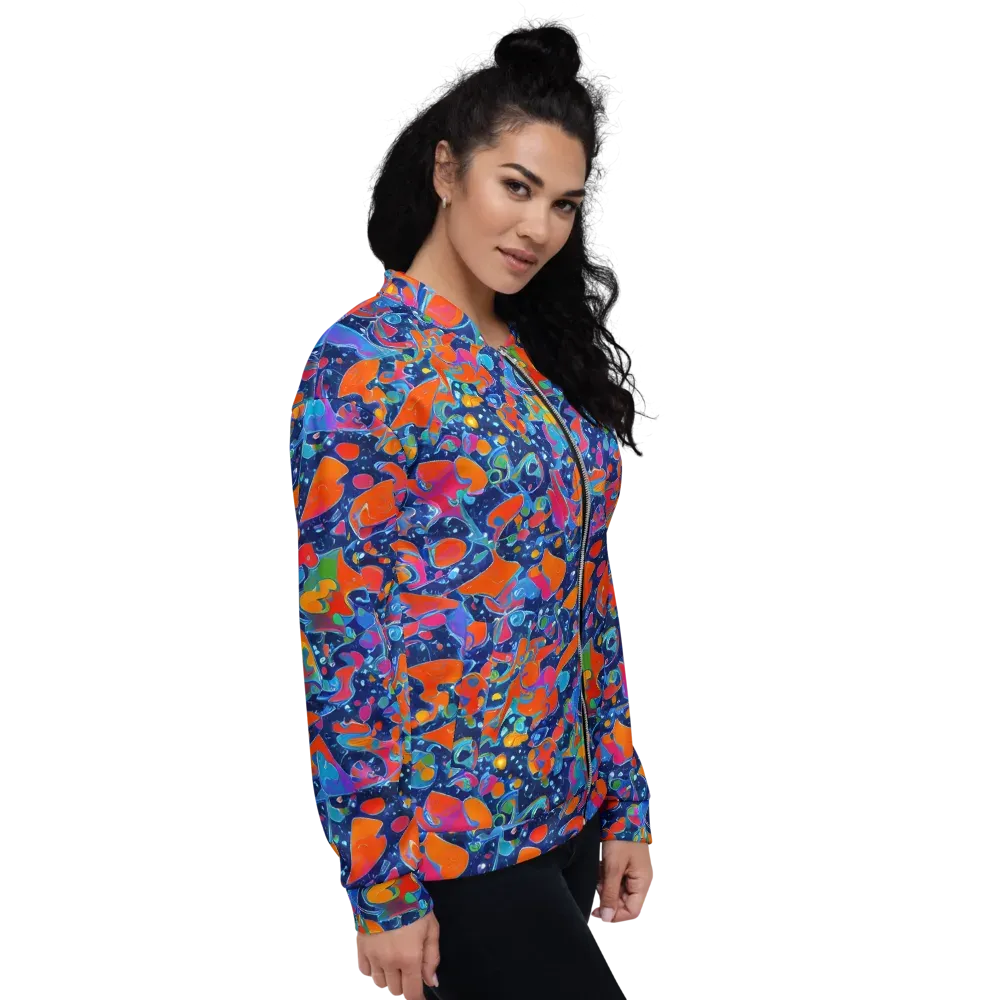 Cosmic Splatter on Bomber Jacket — Right