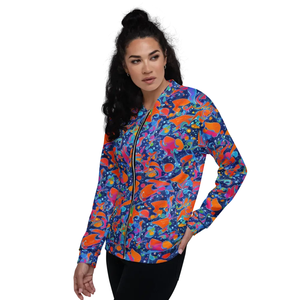 Cosmic Splatter on Bomber Jacket — Left