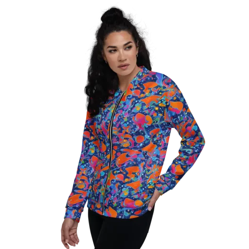 Cosmic Splatter on a Bomber Jacket