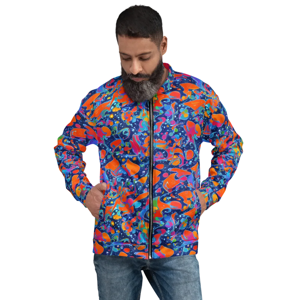 Cosmic Splatter on Bomber Jacket — Front
