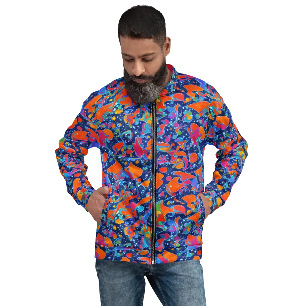 Cosmic Splatter on Bomber Jacket — Front