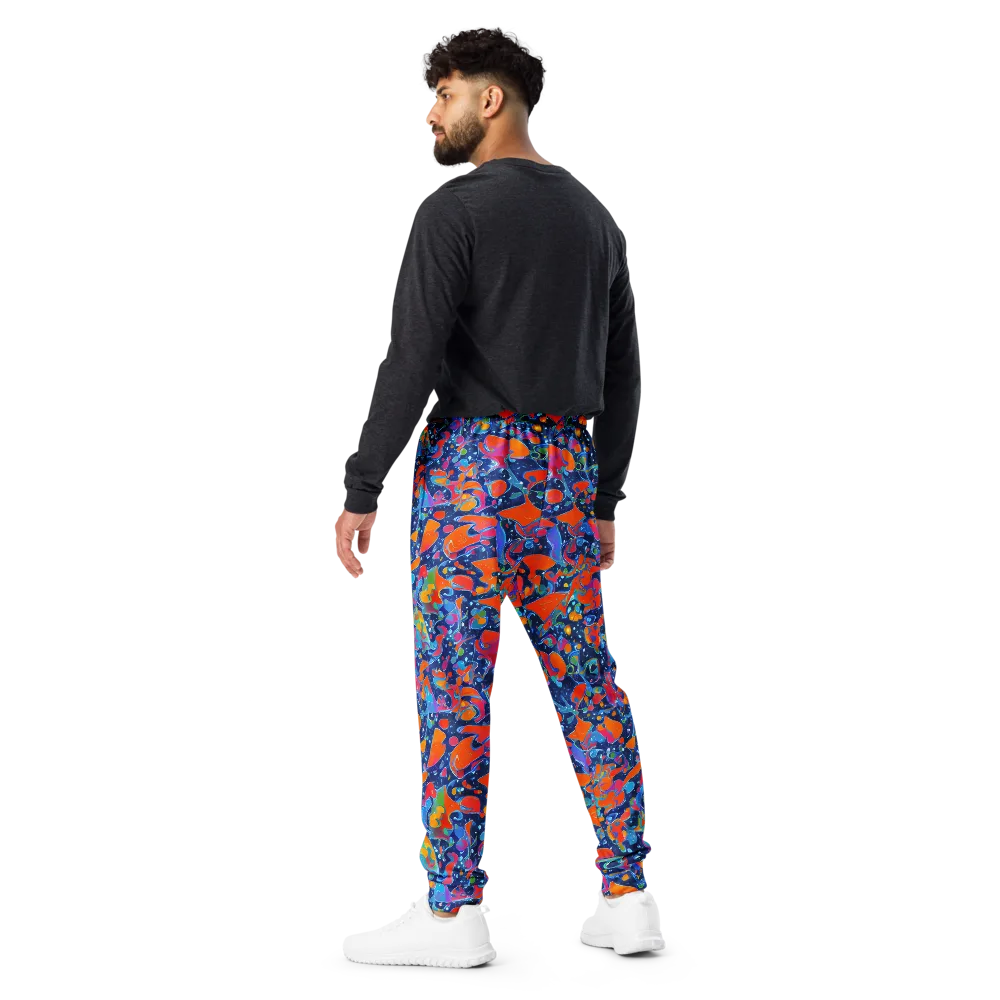Cosmic Splatter on Men's Joggers — Back
