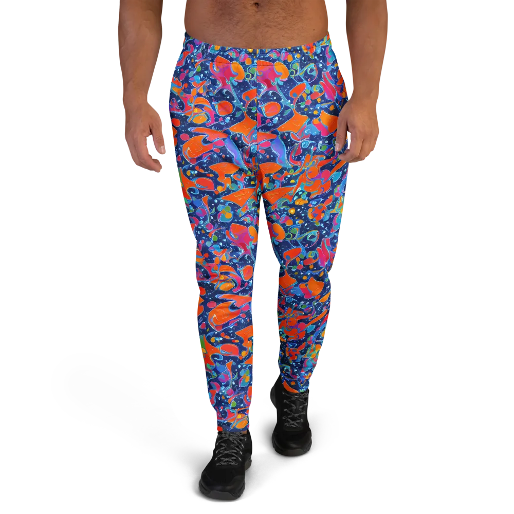 Cosmic Splatter on Men's Joggers — Front