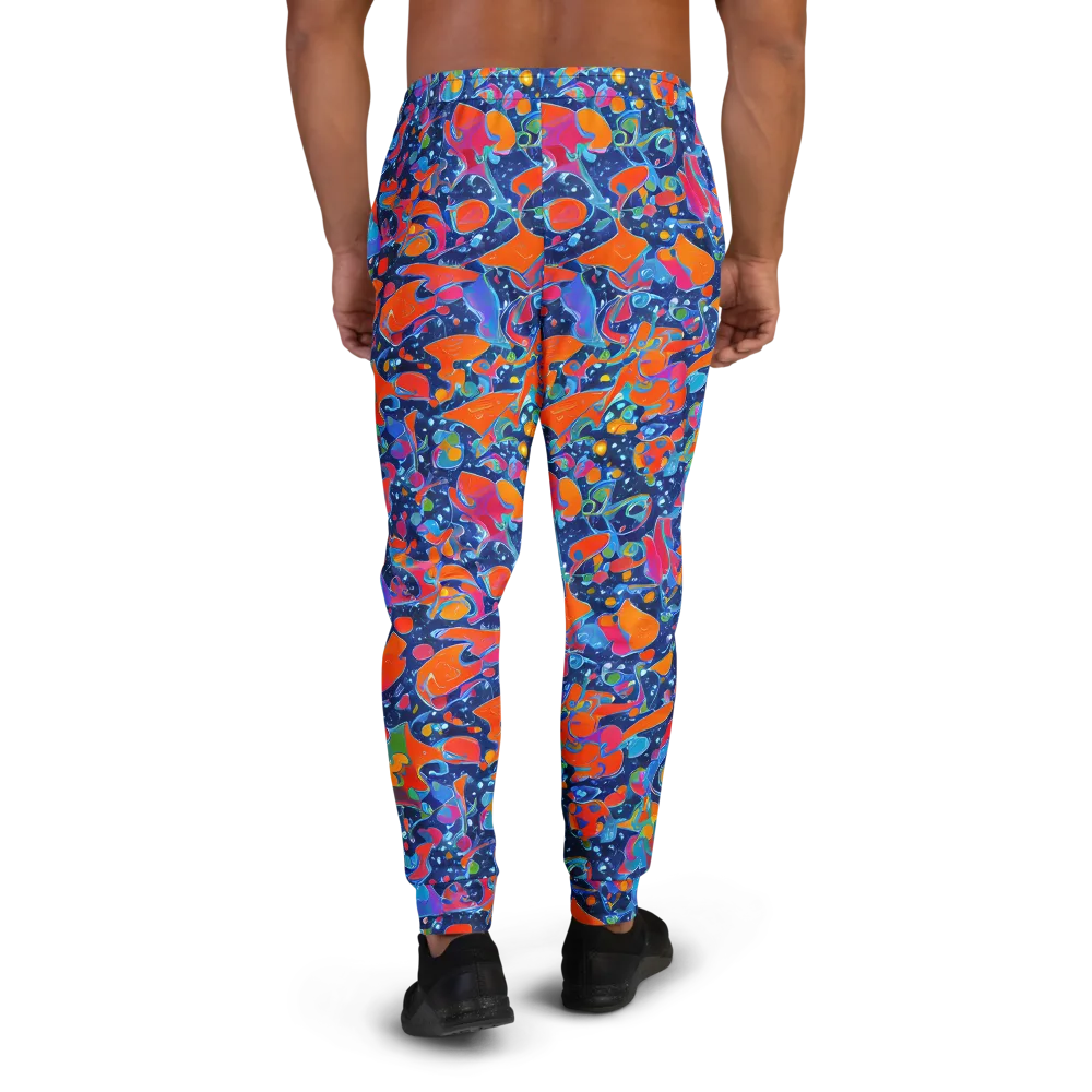 Cosmic Splatter on Men's Joggers — Back