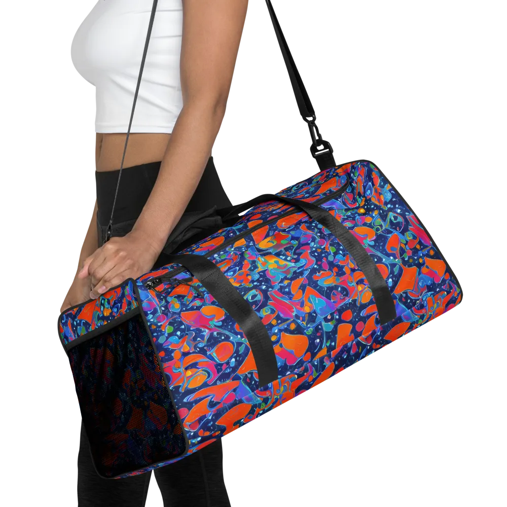 Cosmic Splatter on Duffle Bag — Front