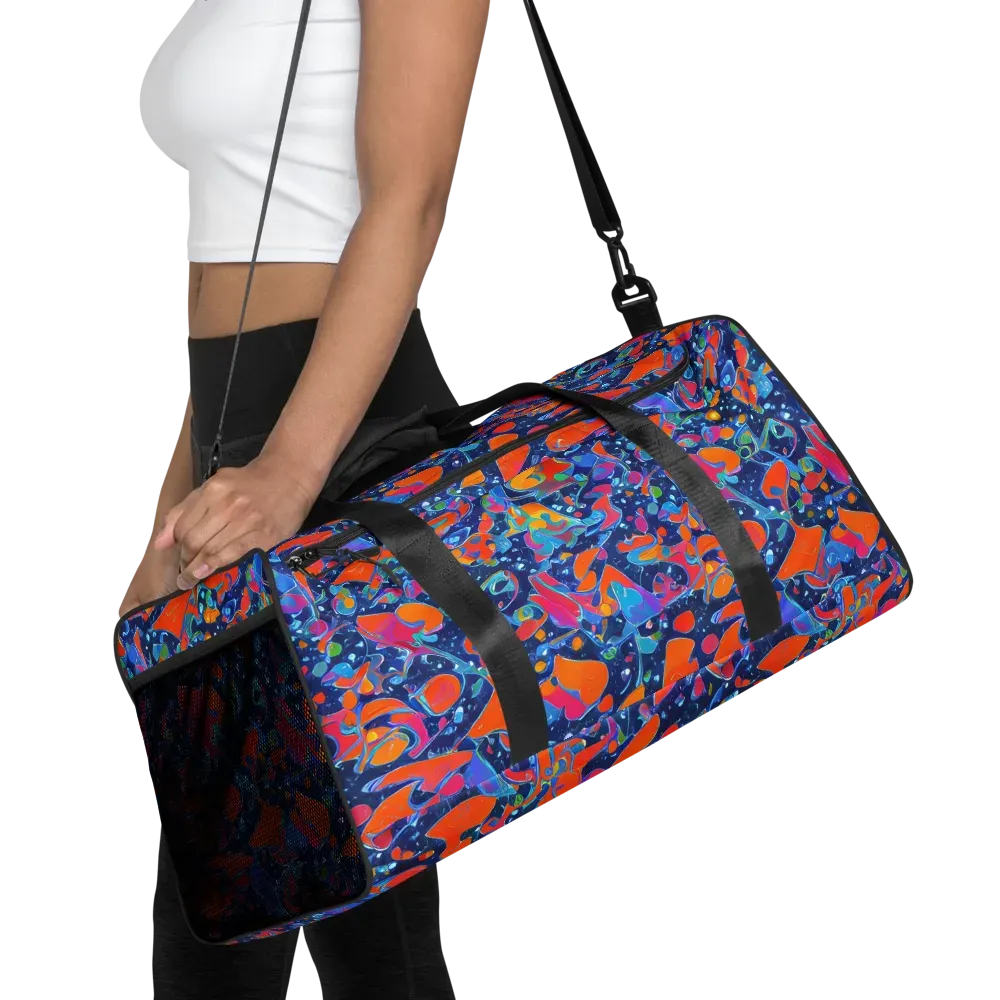 Cosmic Splatter on Duffle Bag — Front