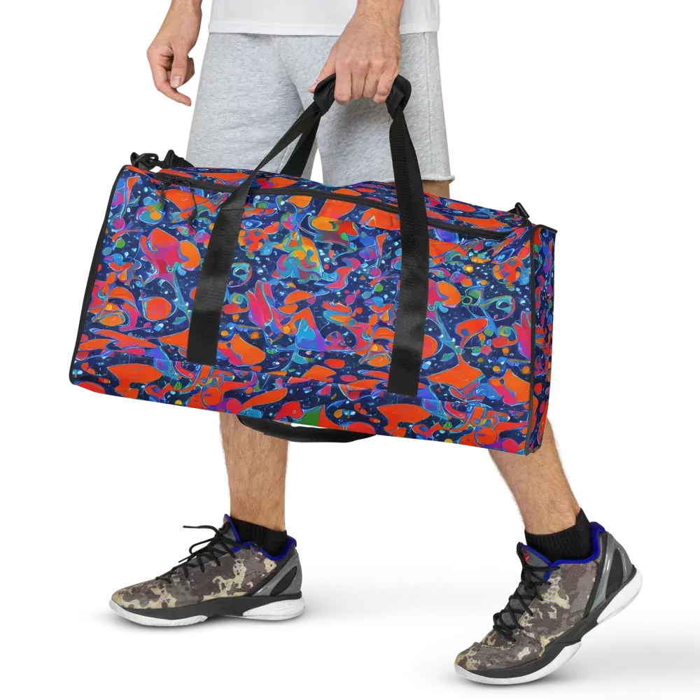 Cosmic Splatter on Duffle Bag — Front
