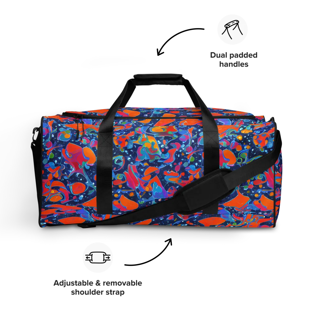 Cosmic Splatter on Duffle Bag — Front
