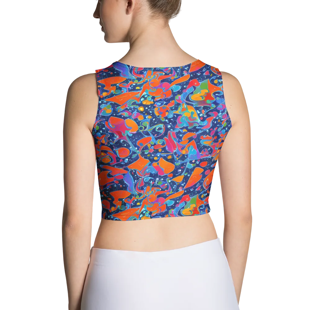 Cosmic Splatter on Crop Top — Back