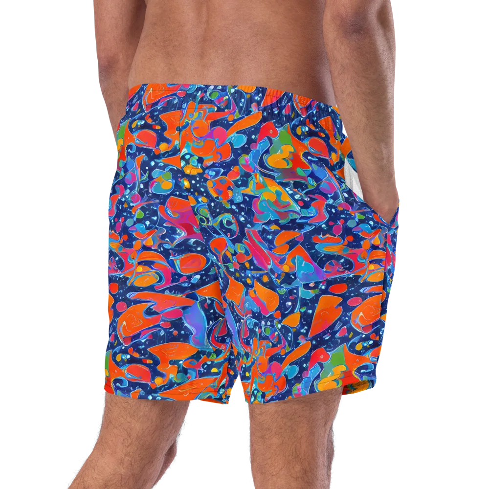 Cosmic Splatter on Swim Trunks — Right Back