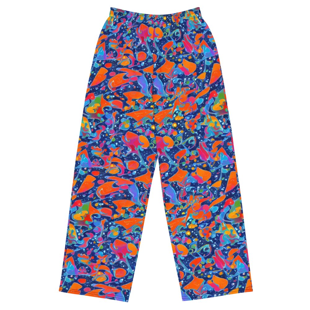 Cosmic Splatter on Wide-Leg Pants — Front