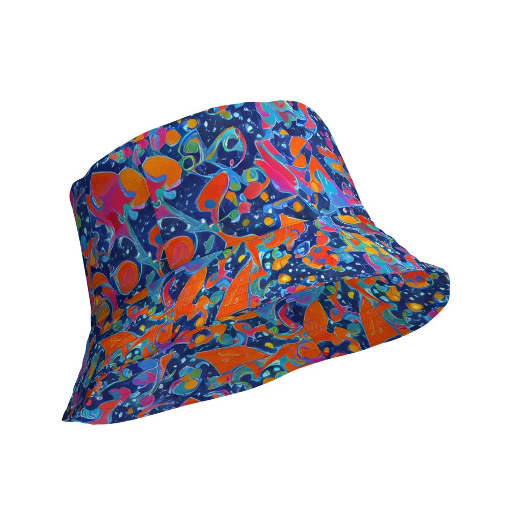 Cosmic Splatter on Reversible Bucket Hat — Product details Outside