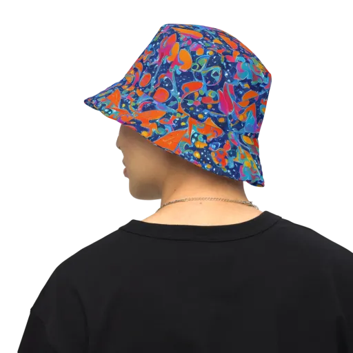 Cosmic Splatter on a Reversible Bucket Hat
