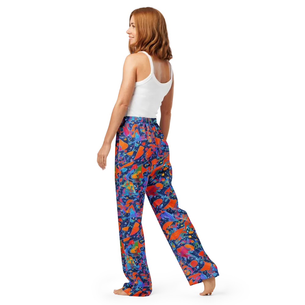Cosmic Splatter on Women's Pajama Pants — Back