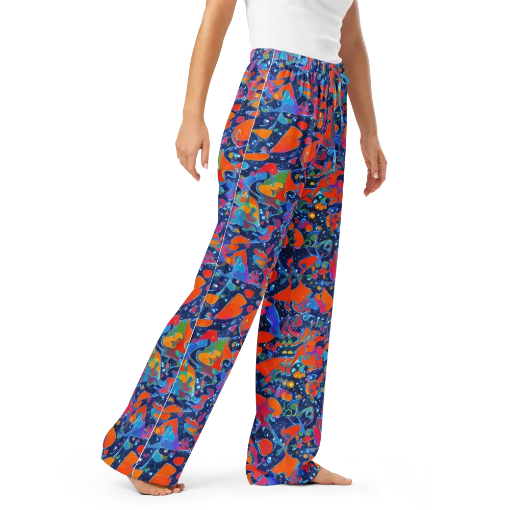 Cosmic Splatter on Women's Pajama Pants — Right Front