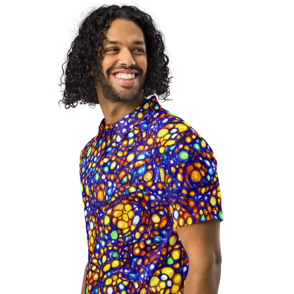 Cobalt Nectar on Men's Slim Fit Polo Shirt — Left Front