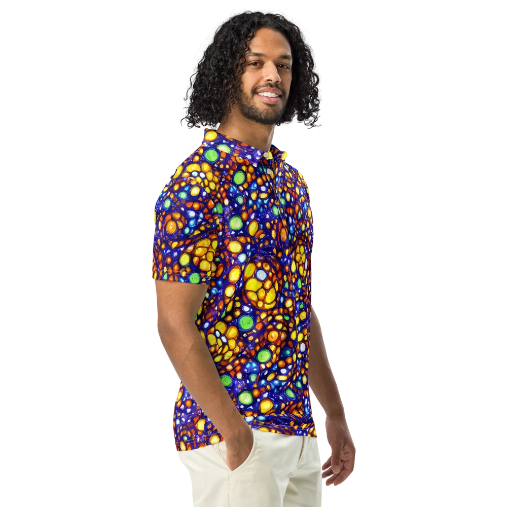 Cobalt Nectar on Men's Slim Fit Polo Shirt — Right Front