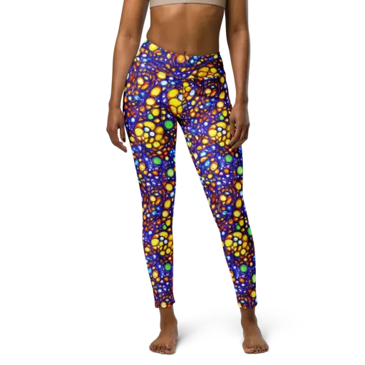 Cobalt Nectar on a Yoga Leggings