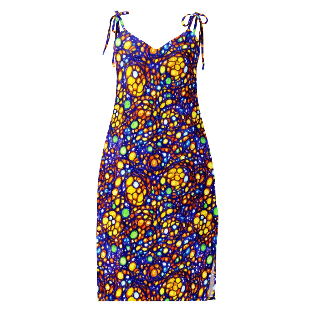 Cobalt Nectar on Slip Dress — Front