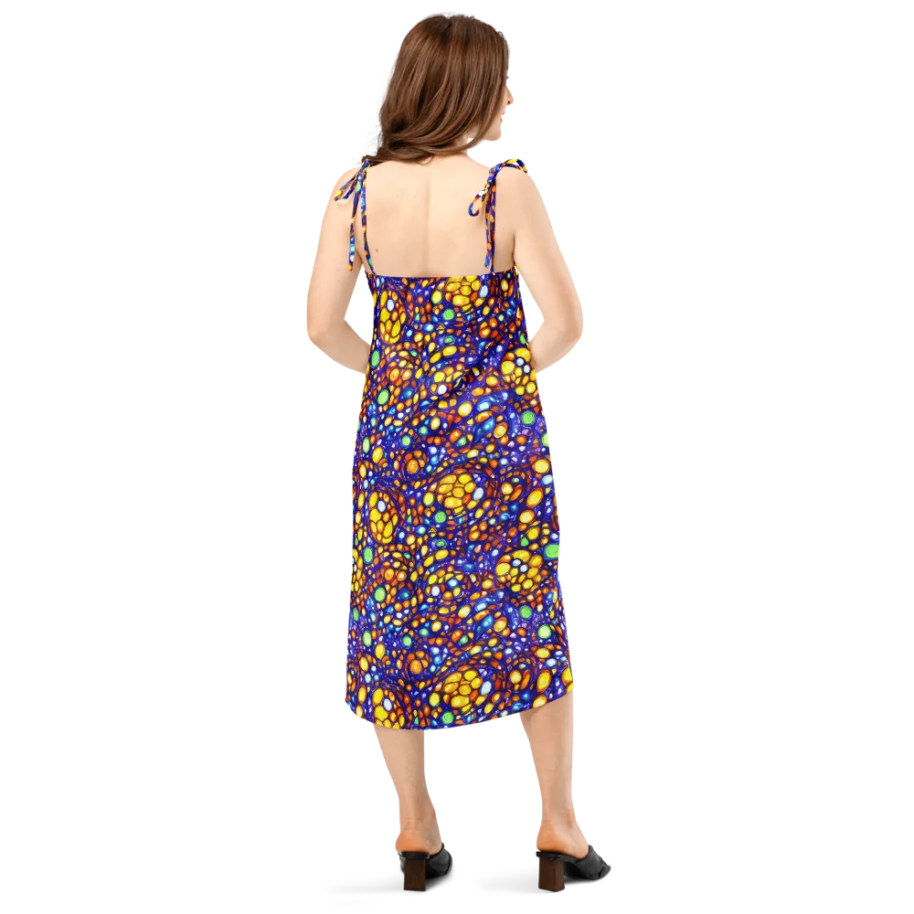 Cobalt Nectar on Slip Dress — Back